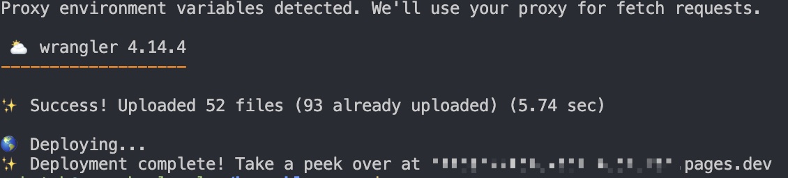 wrangler部署结果